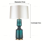 Simple Glass Art Table Bedroom Living Room Creative Lamps