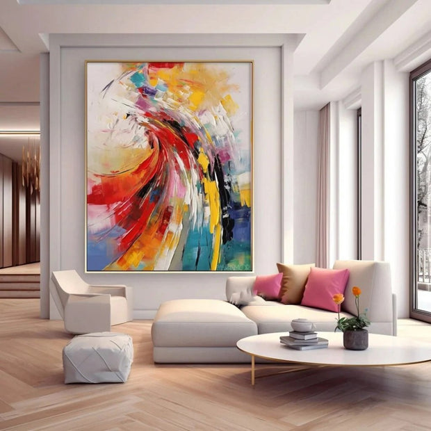 Handmade Oil Painting Canvas Wall Art Decoration Hand Painted Modern Abstract For Living Room Home Decor No Frame