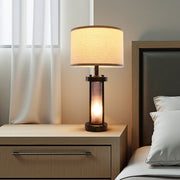 Table Lamps Set Of 2 Farmhouse Bedside Nightstand Lamps With USB Ports,Desk Lamp